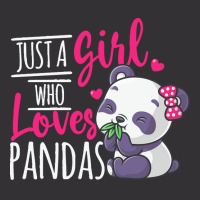 Just A Girl Who Loves Pandas T  Shirt Just A Girl Who Loves Pandas T Vintage Short | Artistshot