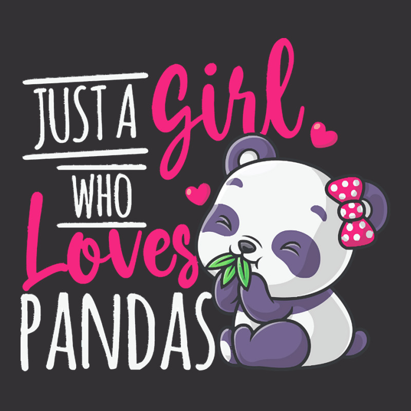 Just A Girl Who Loves Pandas T  Shirt Just A Girl Who Loves Pandas T Vintage Short | Artistshot