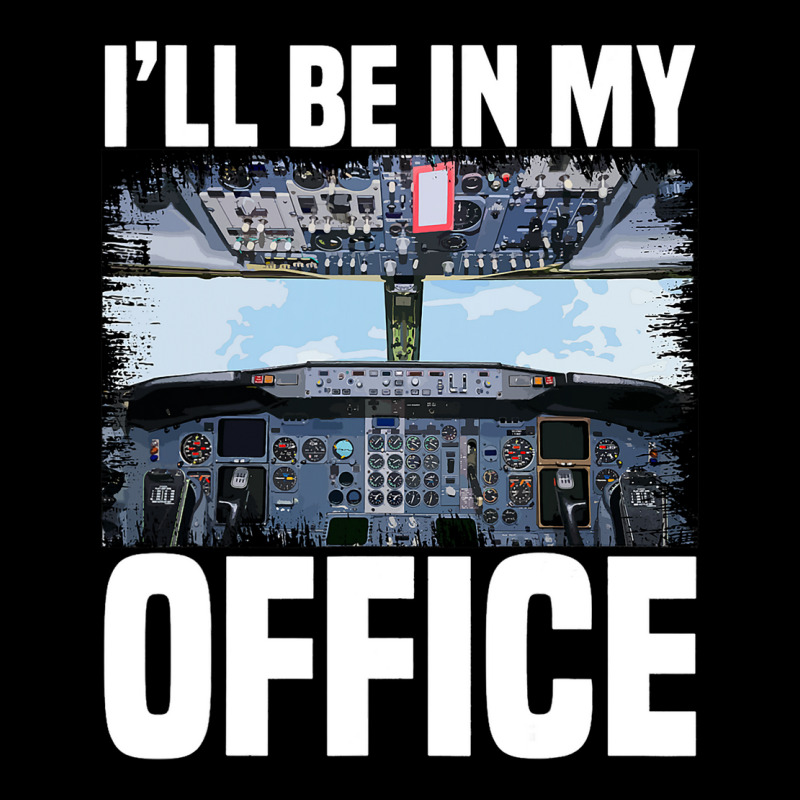 Mens Funny Airplane Pilot Ill Be In My Office Airl V-neck Tee | Artistshot