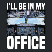 Mens Funny Airplane Pilot Ill Be In My Office Airl Crewneck Sweatshirt | Artistshot