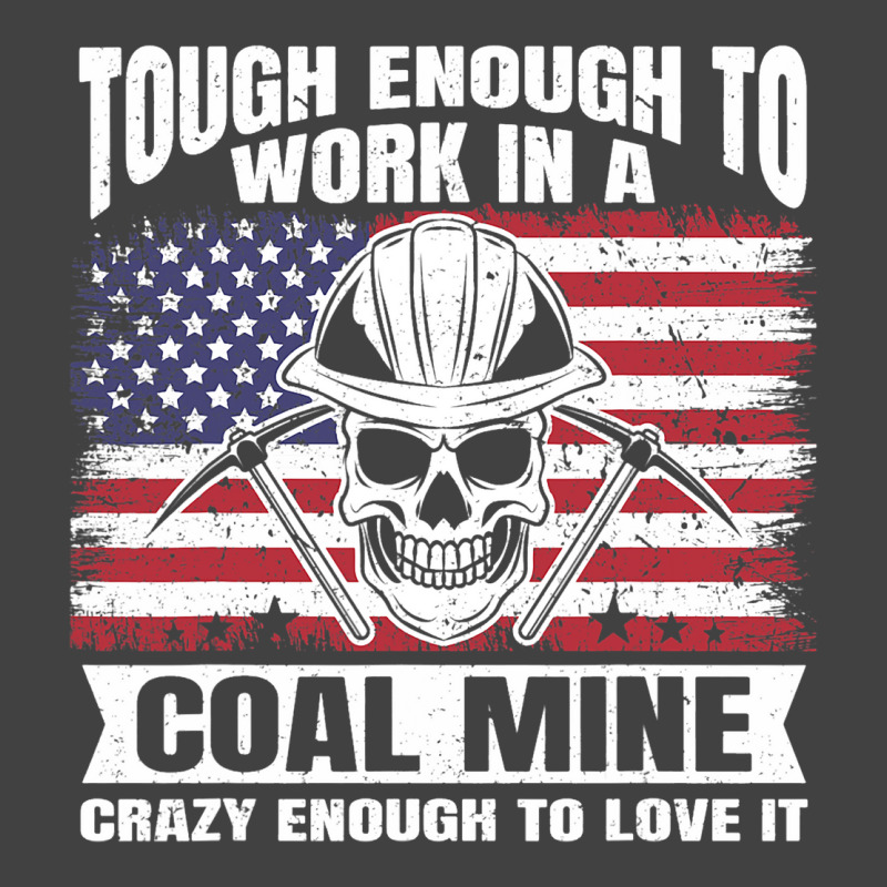 Usa Flag Coalminer Coal Miner Coal Mining 2 Vintage T-Shirt by CalliopEasley | Artistshot