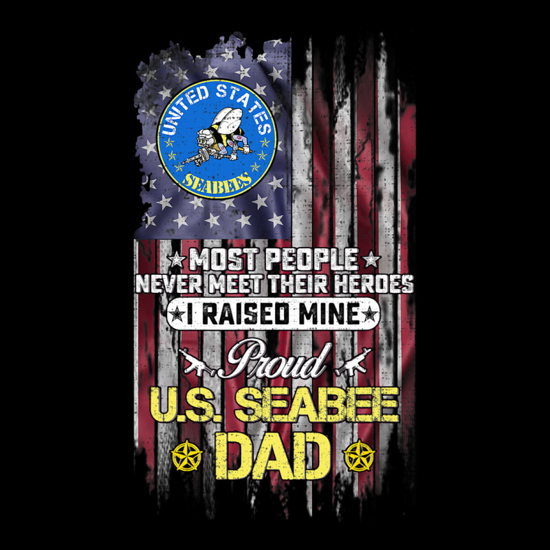 Usa Flag Proud Us Seabee Veteran Dad I Raised Mine V-neck Tee | Artistshot