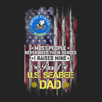 Usa Flag Proud Us Seabee Veteran Dad I Raised Mine 3/4 Sleeve Shirt | Artistshot