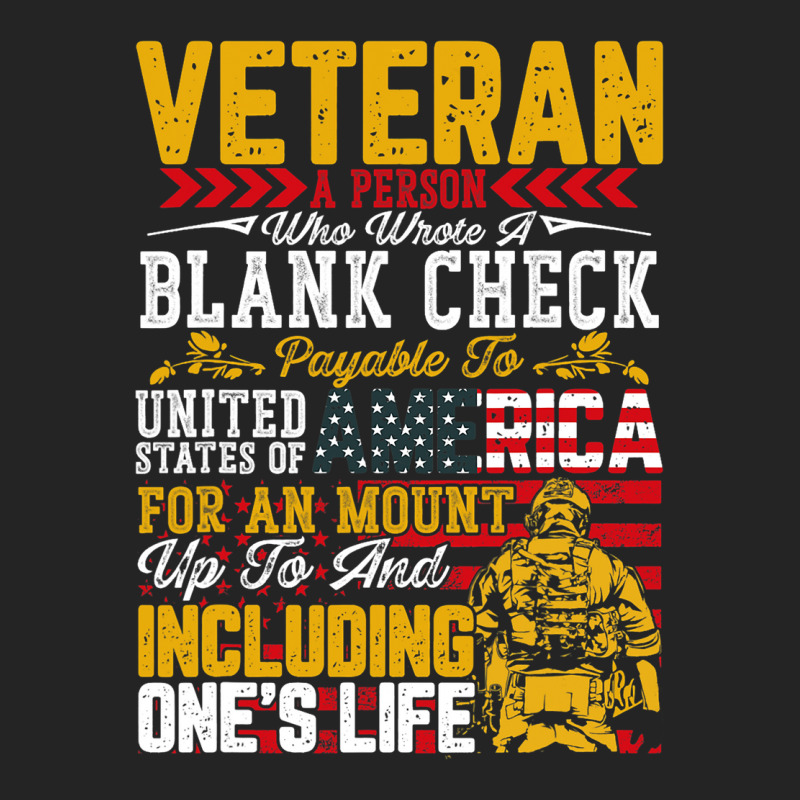 Veteran A Person Who Wrote A Blank Check Memorail  3/4 Sleeve Shirt by ArlanWegener | Artistshot