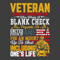 Veteran A Person Who Wrote A Blank Check Memorail  Men's Polo Shirt | Artistshot