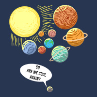 So Are We Cool Again Pluto Art Funny Planet Astron Men Denim Jacket | Artistshot