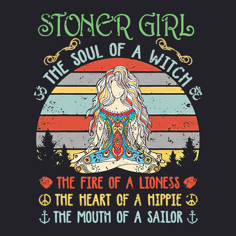 Stoner Girl Soul Of A Witch Mouth Of A Sailor Unisex Sherpa-lined Denim Jacket | Artistshot