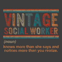 Vintage Social Worker Noun Definition Health Care  Men's Polo Shirt | Artistshot