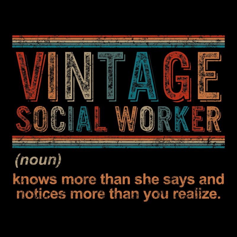 Vintage Social Worker Noun Definition Health Care  Unisex Jogger by ShermanWoo | Artistshot