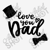 Love You Dad Modern Overlay Father's Day Gift Adjustable Cap | Artistshot