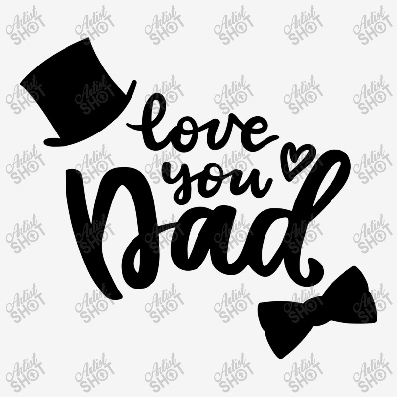 Love You Dad Modern Overlay Father's Day Gift Adjustable Cap by Latmer | Artistshot