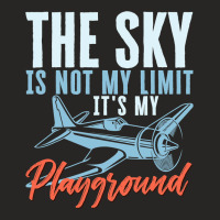 The Sky Is Not My Limit Its My Playground Pilot Av Ladies Fitted T-shirt | Artistshot