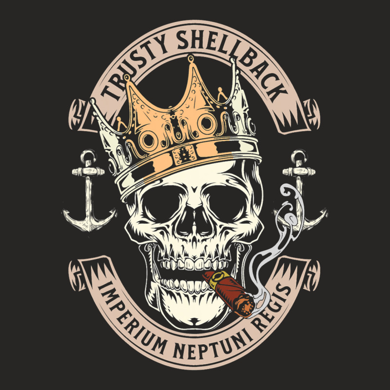 Trusty Shellback Imperium Neptuni Regis For Naval  Ladies Fitted T-Shirt by DericLawlea | Artistshot