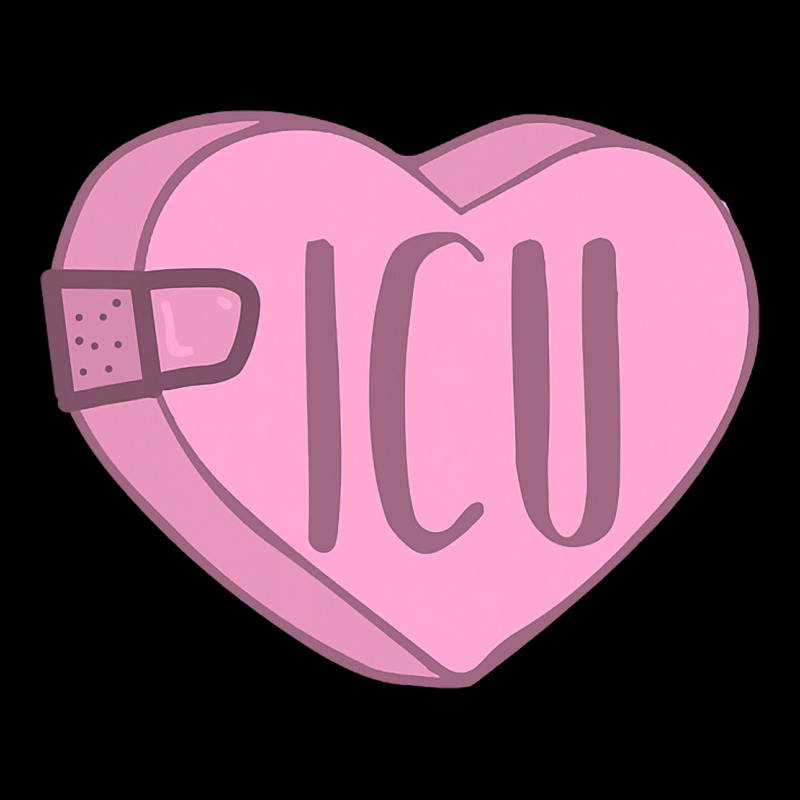 Valentines Day Icu Nurse Candy Heart With Bandaid  V-neck Tee | Artistshot