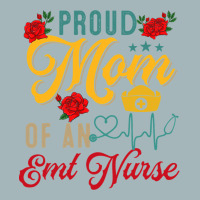 Vintage Proud Mom Of An Emt Nurse Mothers Day Flor Unisex Sherpa-lined Denim Jacket | Artistshot