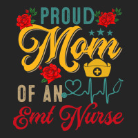 Vintage Proud Mom Of An Emt Nurse Mothers Day Flor Unisex Hoodie | Artistshot