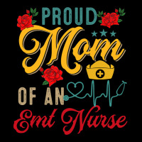 Vintage Proud Mom Of An Emt Nurse Mothers Day Flor Zipper Hoodie | Artistshot