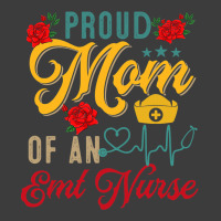 Vintage Proud Mom Of An Emt Nurse Mothers Day Flor Men's Polo Shirt | Artistshot