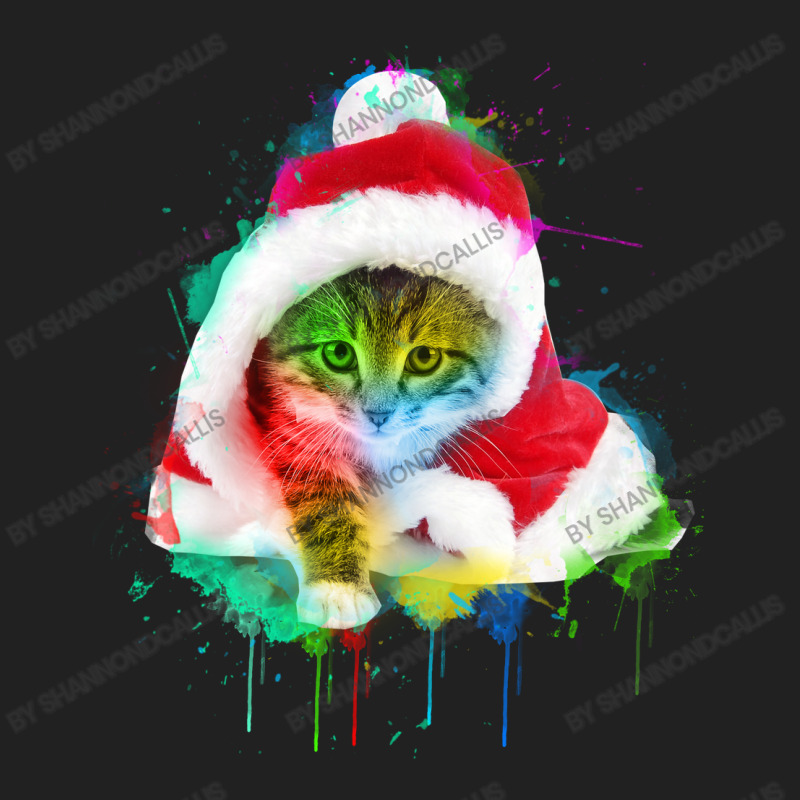 Merry Christmas Cat Basic T-shirt | Artistshot