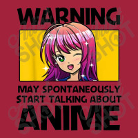 Warning May Spontaneously Start Talking About Anime Basic T-shirt | Artistshot