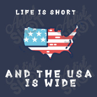 Life Is Short And The Usa Is Wide Basic T-shirt | Artistshot