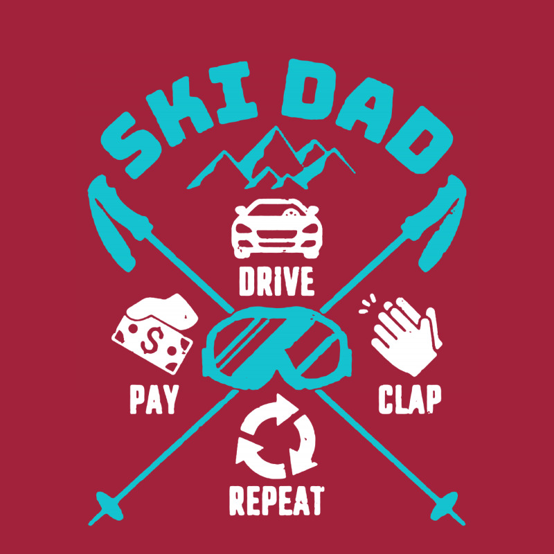 Ski Dad Drive Pay Clap Repeat Basic Youth T-shirt | Artistshot