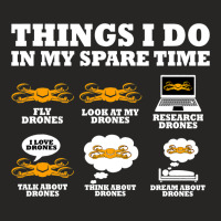 Things I Do In My Spare Time Drone Pilot Quadcopte Ladies Fitted T-shirt | Artistshot