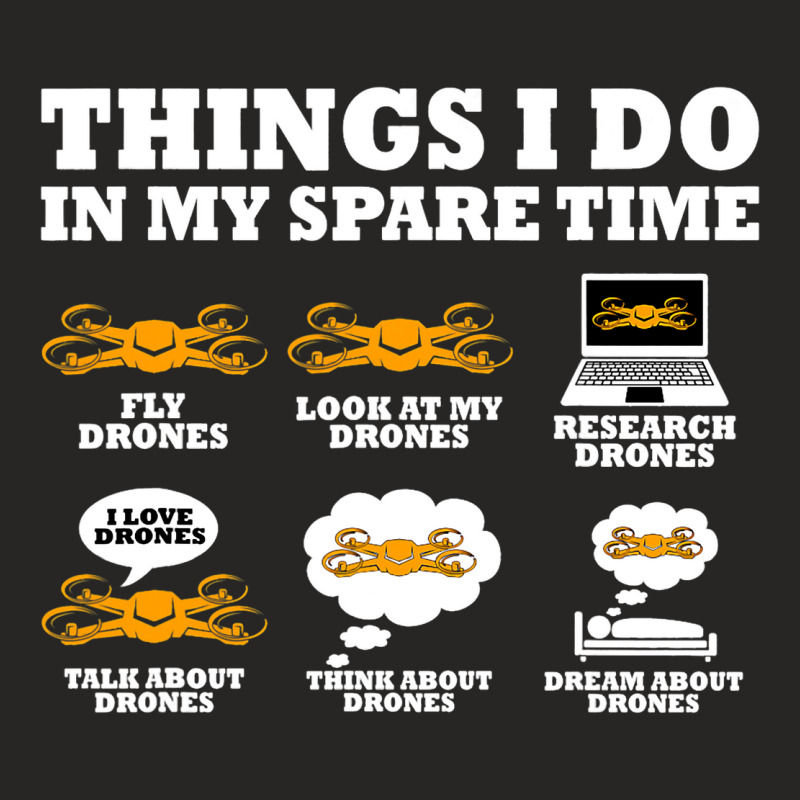 Things I Do In My Spare Time Drone Pilot Quadcopte Ladies Fitted T-Shirt by KrishaAltamiran | Artistshot