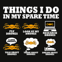 Things I Do In My Spare Time Drone Pilot Quadcopte Scorecard Crop Tee | Artistshot