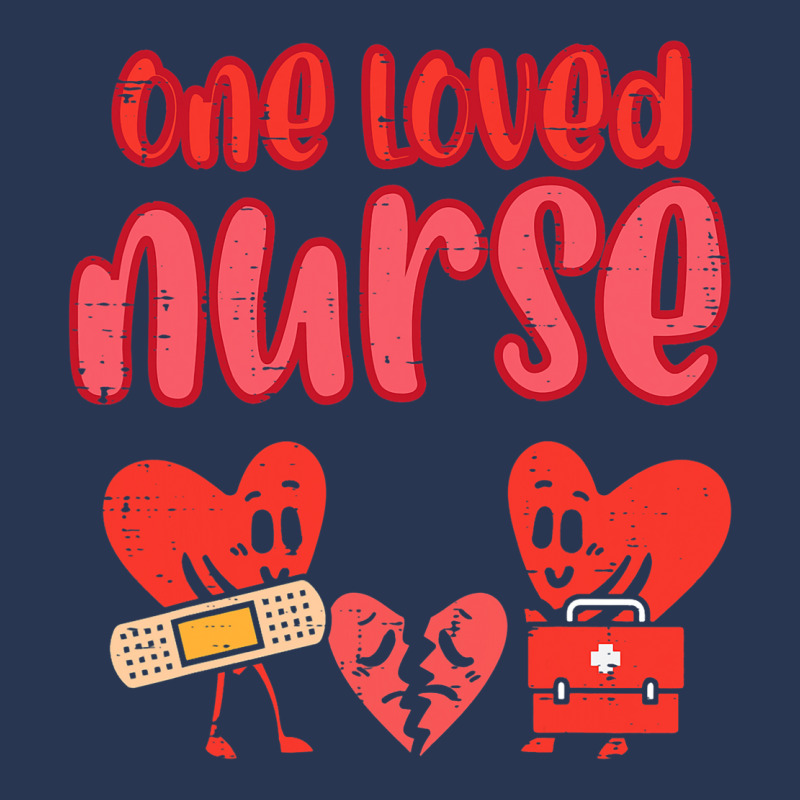 Valentines Day One Loved Nurse Heart Nursing Scrub Men Denim Jacket | Artistshot