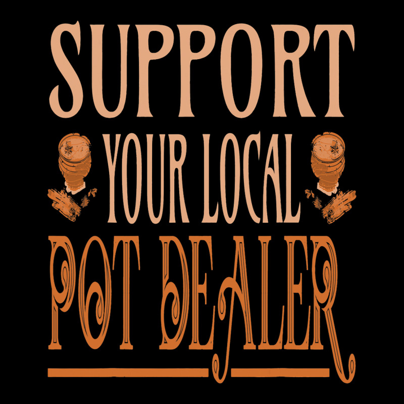 Support Your Local Pot Dealer Pottery Ceramics Art Men's Long Sleeve Pajama Set | Artistshot