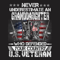 Us Veteran Granddaughter Veterans Day Us Patriot P T-shirt | Artistshot