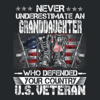 Us Veteran Granddaughter Veterans Day Us Patriot P Crewneck Sweatshirt | Artistshot