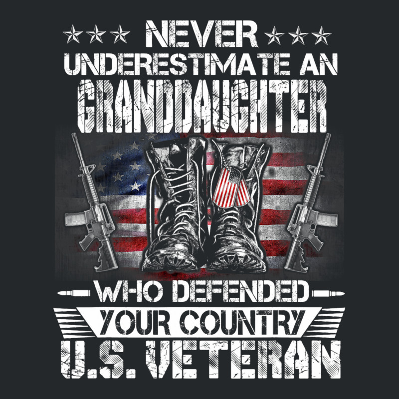 Us Veteran Granddaughter Veterans Day Us Patriot P Crewneck Sweatshirt | Artistshot