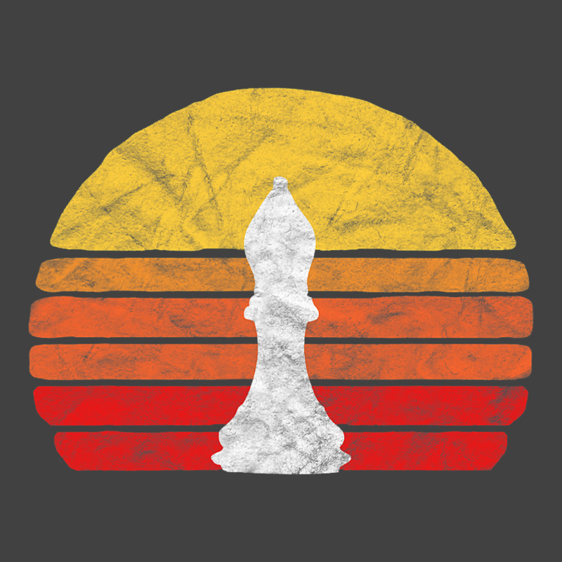 White Bishop Vintage Chess Piece Retro Sunset Dist Vintage T-Shirt by SiddharthaGish | Artistshot