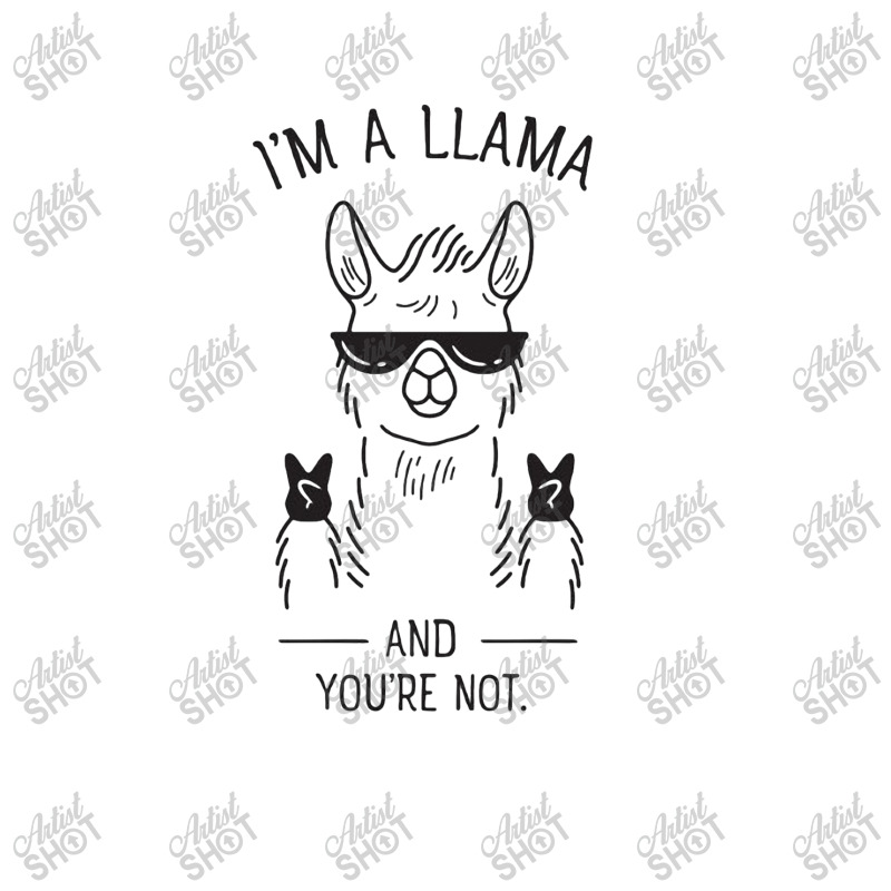 I'm A Llama And You're Not Raglan Crop Top | Artistshot