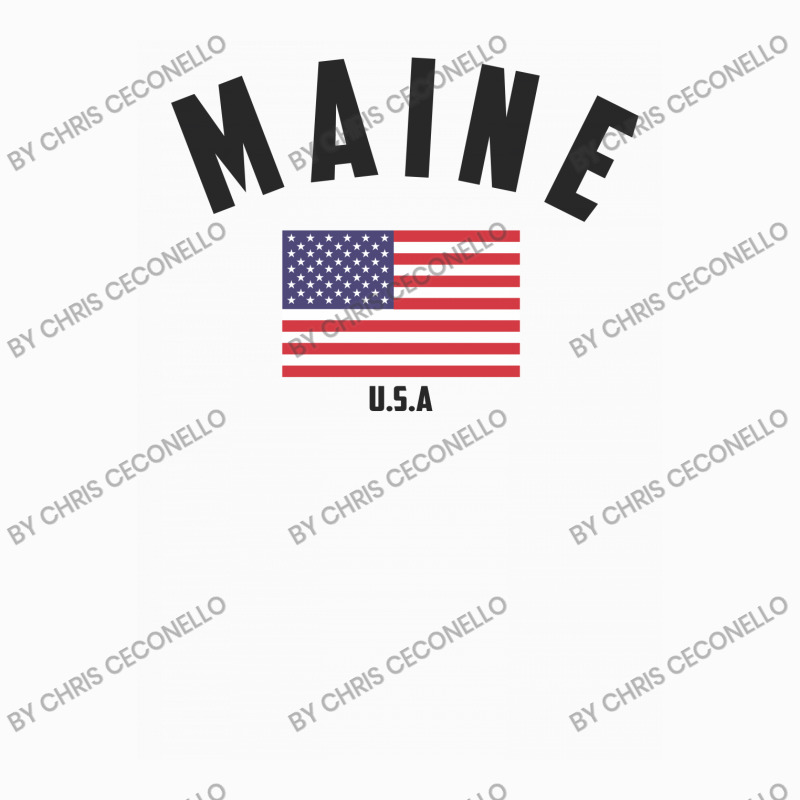 Maine Raglan Crop Top by Chris Ceconello | Artistshot