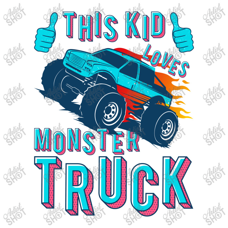 This Kid Loves Monster Truck | Racing Lovers Raglan Crop Top by John Phillips | Artistshot