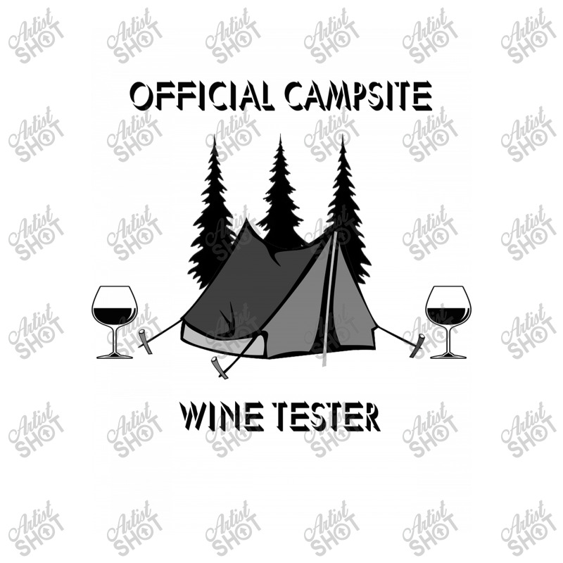 Official Campsite Wine Tester Camping Funny 2 Raglan Crop Top by hoainv | Artistshot