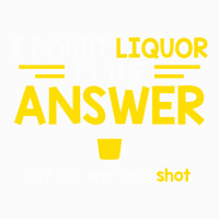 I Doubt That Liquor Is The Answer Raglan Crop Top | Artistshot