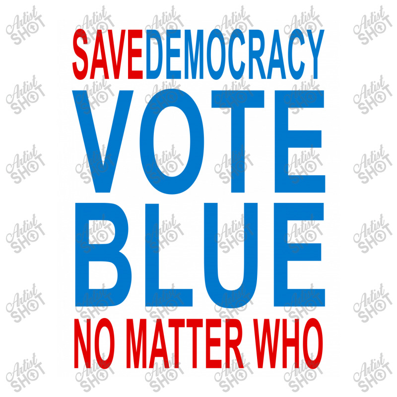 Save Democracy Vote Blue No Matter Who Raglan Crop Top | Artistshot