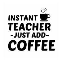 Teacher Instant Just Add Coffee Raglan Crop Top | Artistshot