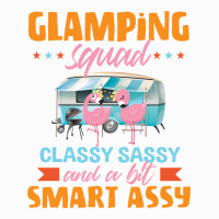 Glamping Squad Classy Sassy And A Bit Smart Assy Cute Flamingo Camping Raglan Crop Top | Artistshot