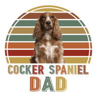 Cocker Spaniel Dad Retro Vintage Father's Day Gift Raglan Crop Top | Artistshot