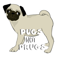 New Pugs Not Drugs Raglan Crop Top | Artistshot