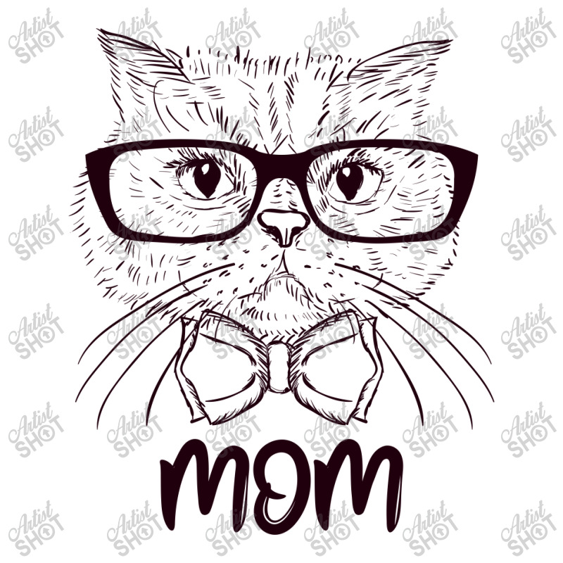 Cat Mom Illustration Raglan Crop Top | Artistshot