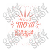 Proud Mom Of Official Teenager Raglan Crop Top | Artistshot