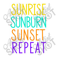 Sunrise Sunburn Sunset Repeat Raglan Crop Top | Artistshot