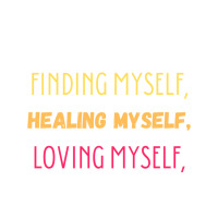 Finding Myself, Healing Myself, Loving Myself Raglan Crop Top | Artistshot