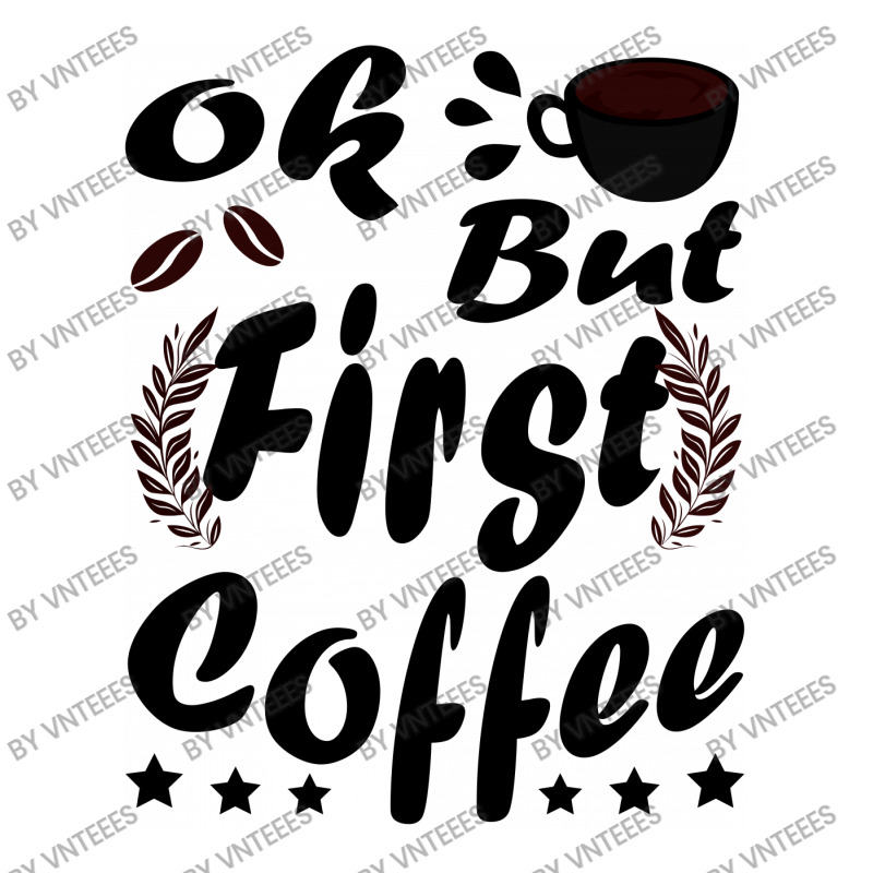 Ok But First Coffee Funny Black Coffee Lover Quote Raglan Crop Top by vnteees | Artistshot